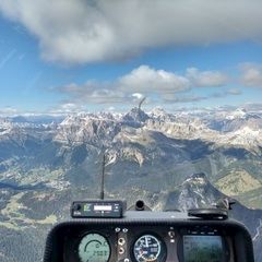 Flugwegposition um 12:06:14: Aufgenommen in der Nähe von 32010 Zoldo Alto, Belluno, Italien in 2851 Meter